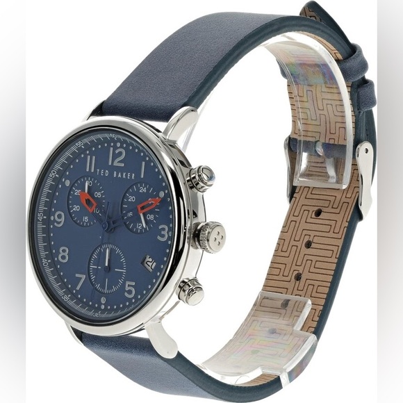 🔥🔥🔥 Ted Baker Mimosaa Chrono Blue Leather Strap Watch 🔥🔥🔥 - Picture 2 of 7